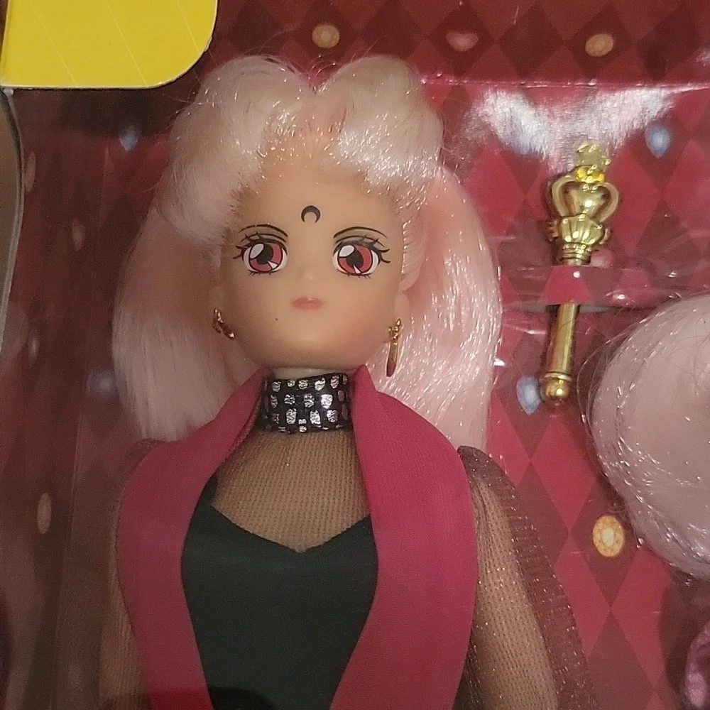 RARE Sailor Moon Deluxe Adventure Dolls Wicked Black Lady Rini Minimoon pink - Picture 2 of 9